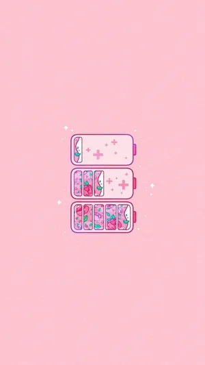 A Peaceful And Calming Pastel Pink Aesthetic Anime Scene Wallpaper