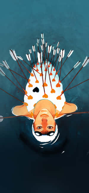 A Person Is Floating In The Water Wallpaper