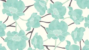 A Picture Of Vibrant Teal Desktop Wallpaper