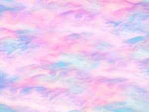 A Pink And Blue Wallpaper With A Lot Of Clouds Wallpaper