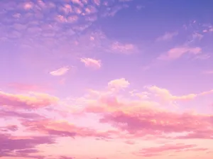A Pink And Purple Sky With Clouds Wallpaper