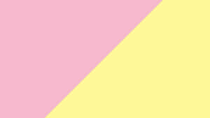 A Pink And Yellow Triangle With A Yellow Background Wallpaper