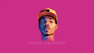 A Pink Background With A Man In A Hat Wallpaper