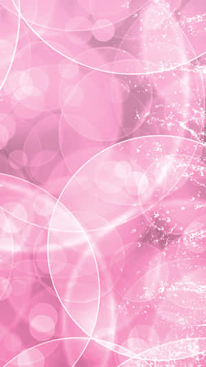 A Pink Background With A White Circle Wallpaper