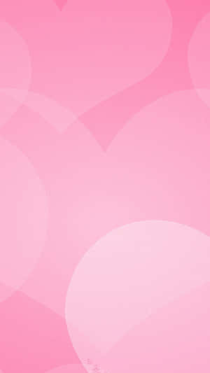 A Pink Background With Hearts Wallpaper