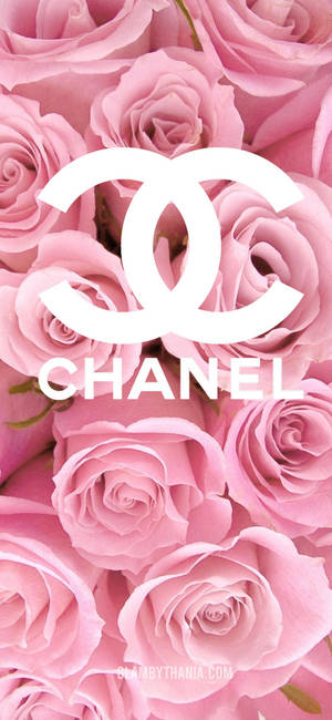 A Pink Rendition Of One Of The World's Most Iconic Fashion Logos, The Chanel Logo. Wallpaper