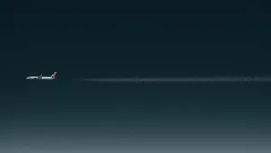 A Plane Flying In The Sky Wallpaper