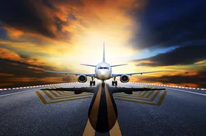 A Plane On The Runway Wallpaper