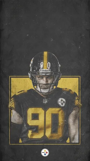 A Poster Of A Pittsburgh Steelers Player Wallpaper