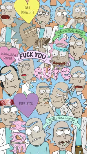 A Poster With Many Different Characters Wallpaper