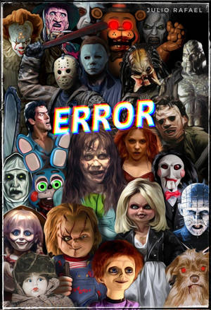 A Poster With The Words Error On It Wallpaper