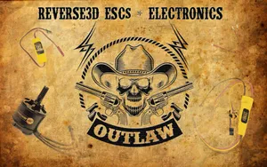 A Poster With The Words Reversed Ess Electronics Outlaw Wallpaper