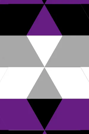 A Purple And Black Quilt With Triangles Wallpaper