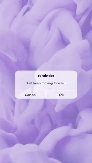 A Purple Background With The Words Reminder Wallpaper