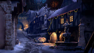 A Quaint Winter Wonderland Awaits! Wallpaper