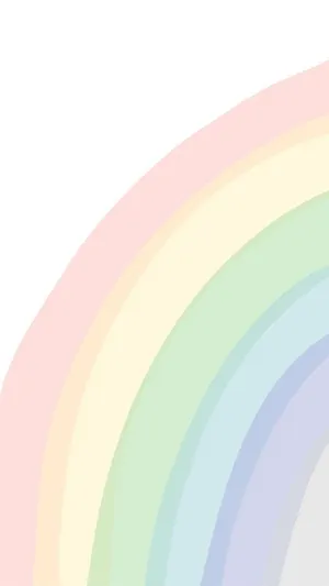 A Rainbow With A White Background Wallpaper