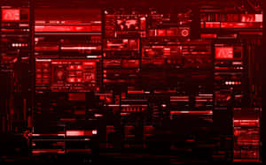 A Red And Black Background With Many Different Types Of Screens Wallpaper