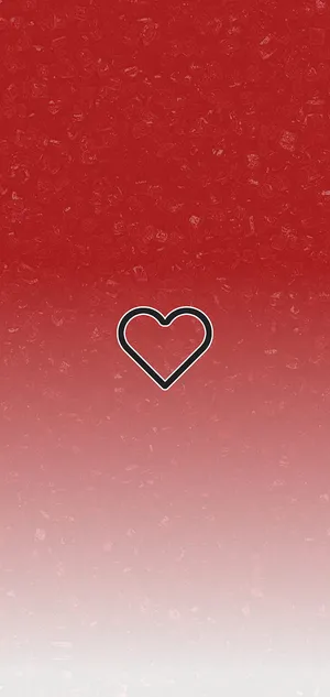A Red And Black Heart Shaped Wallpaper Wallpaper