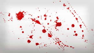 A Red Blood Splatter Wallpaper