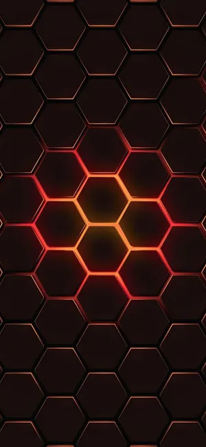 A Red Dope Tumblr Hexagonal Pattern Wallpaper