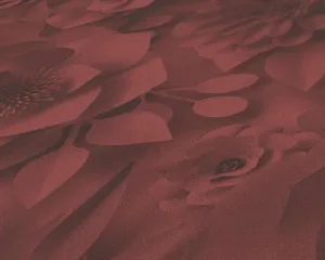 A Red Flower Pattern On A Red Background Wallpaper