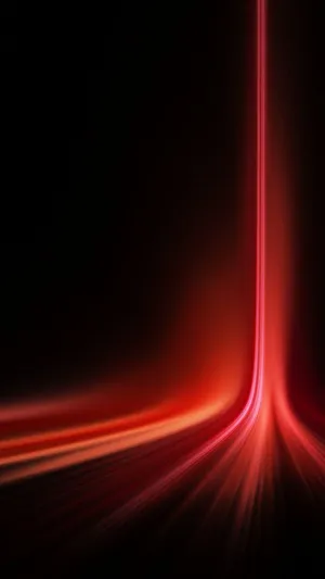 A Red Light Is Moving Through A Dark Background Wallpaper