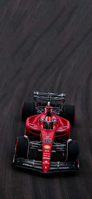 A Red Racing Car Wallpaper