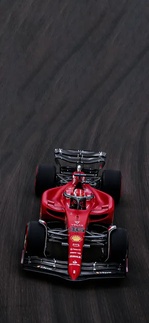 A Red Racing Car Wallpaper