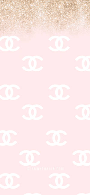 A Rendition Of The Luxurious Pink Chanel Logo Wallpaper