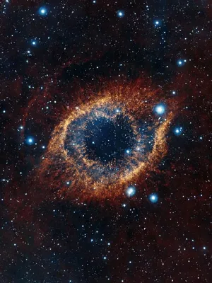 A Ring Shaped Nebula In Space Wallpaper