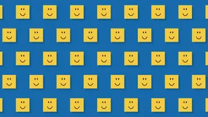 A Roblox Noob Out On An Adventure Wallpaper