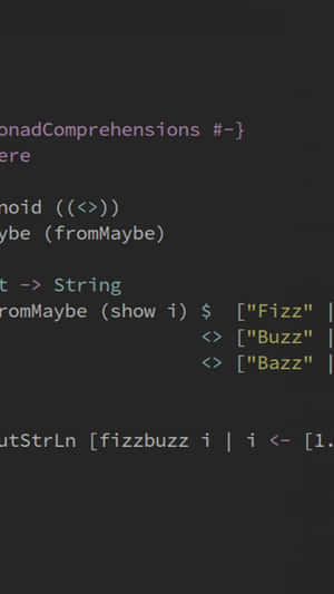 A Screen Showing The Code For A Program Wallpaper