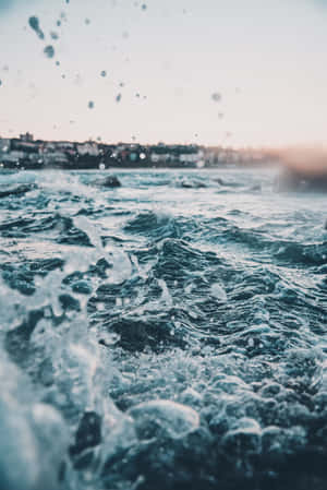A Serene Beachscape That Transports You Away From The Commotion Of Life Wallpaper