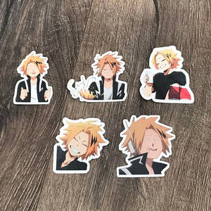 A Set Of Stickers With Anime Characters On Them Wallpaper