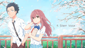 A Silent Voice Couple At Spring Wallpaper