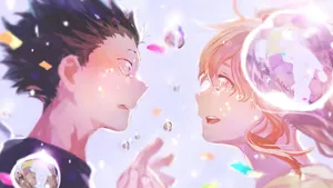 A Silent Voice Love Bubbles Wallpaper