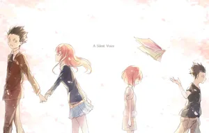 A Silent Voice Now Then Art Wallpaper