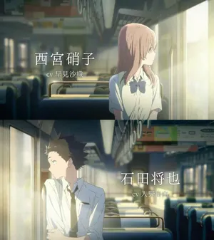 A Silent Voice Shouko Shoya Train Wallpaper
