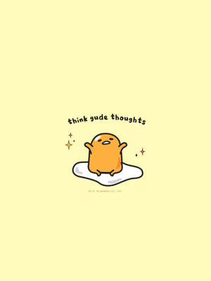 A Simple Yet Cozy Gudetama Aesthetic Wallpaper