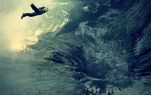 A Sky Full Of Stars Over A Serene Landscape Wallpaper