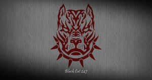 A Sleek And Friendly Black Pitbull Wallpaper