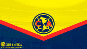 A Soccer Field With The Logo Of Colombia Wallpaper