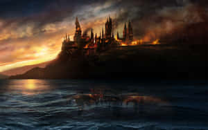 A Spectacular View Of Hogwarts School Of Witchcraft And Wizardry Wallpaper