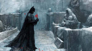 A Spectacularly Stylized Portrait Of Batman Wallpaper