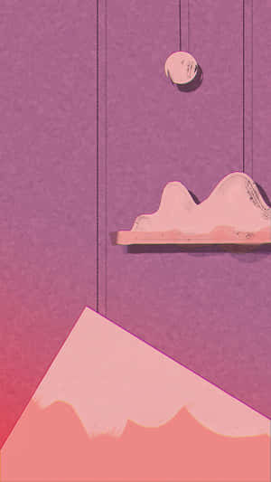 A Stunning Abstract Pastel Color Pattern Of Pink, Purple, And White. Wallpaper