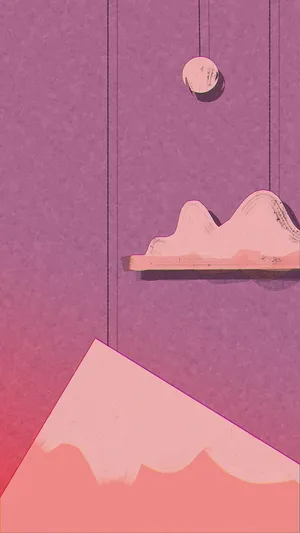 A Stunning Abstract Pastel Color Pattern Of Pink, Purple, And White. Wallpaper