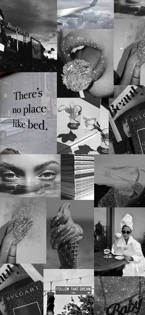 A Stunning Black And White Collage Wallpaper