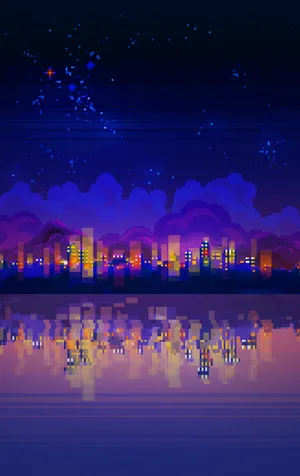 A Stunning View Of A Purple Japanese Garden Wallpaper