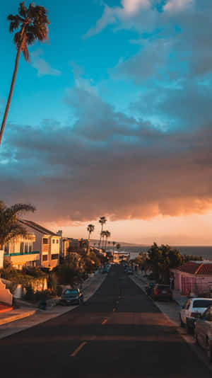 A Stunning View Of Malibu And The #californiaaesthetic Wallpaper