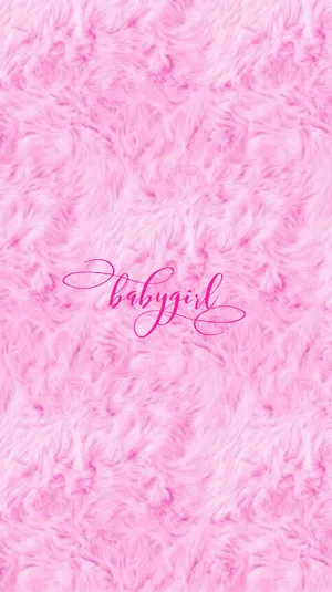 A Sweet Baby Girl In A Soft Pink Shade Wallpaper